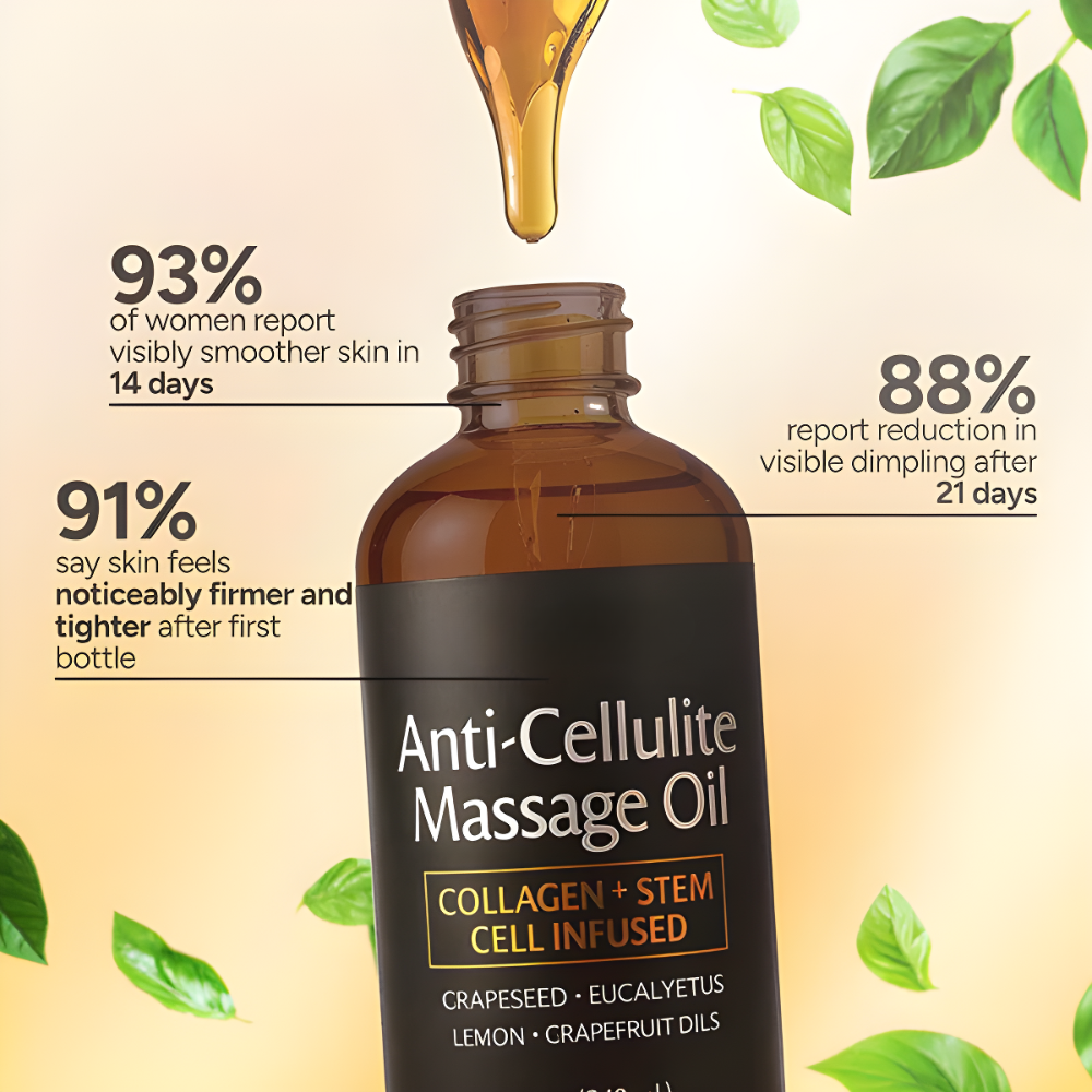 The Firm'n'Smooth Cellulite Oil - Smooth Dimples, Boost Confidence + 50% OFF