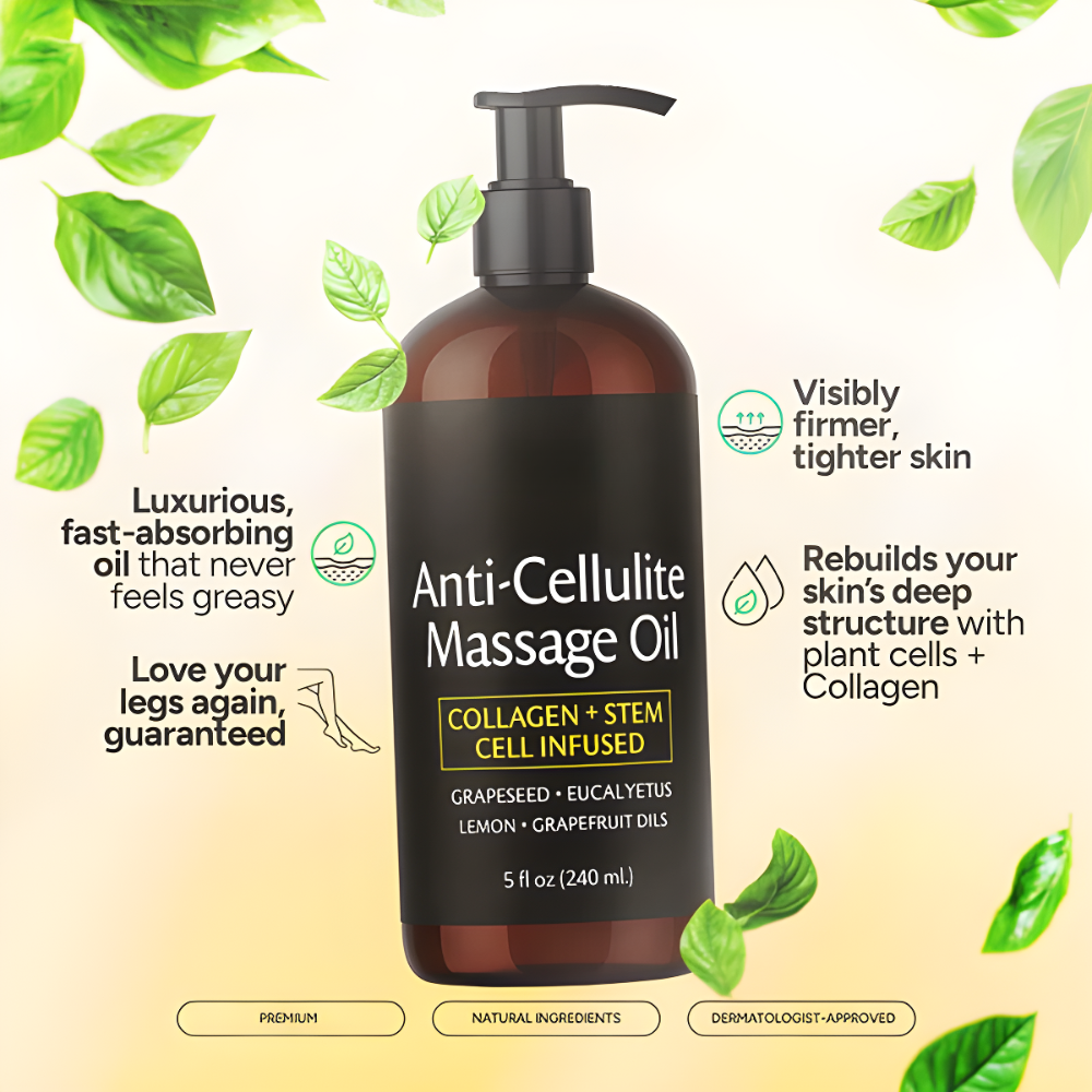 The Firm'n'Smooth Cellulite Oil - Smooth Dimples, Boost Confidence + 50% OFF