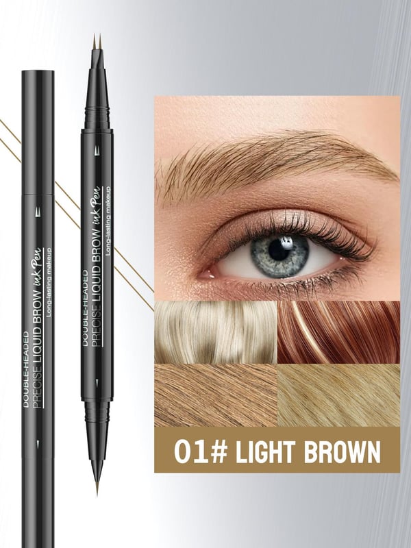 Microblade Brow Pen for Natural Fullness – Unlock Naturally Full, Defined Brows in Seconds - 1+1 FREE