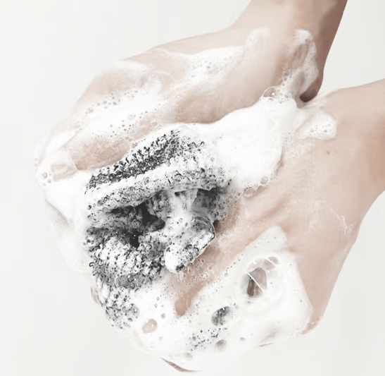 Exfoliating Antibacterial Shower Towel - Bamboo Charcoal Body Scrub Cloth - 50% OFF