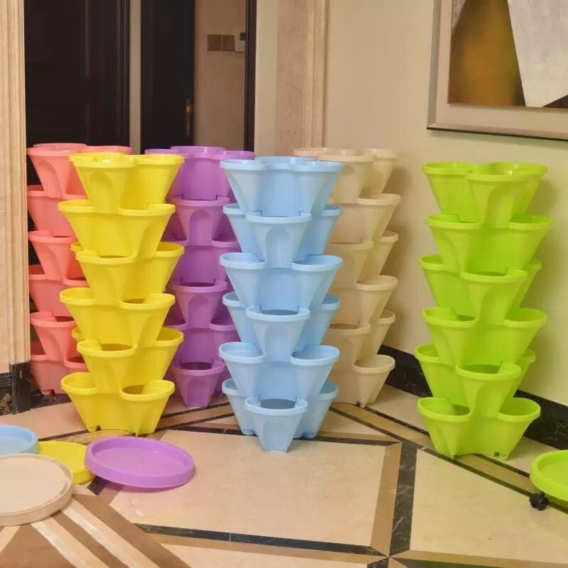 VertiGrow Stacking Planters – Grow More in Less Space - 50% OFF