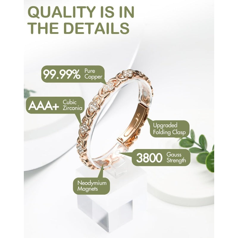 AuraHeal Magnetic Bracelet - Natural Relief, Timeless Elegance + 50% OFF