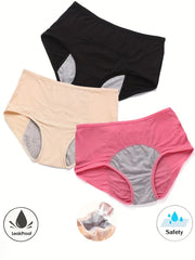 High-Waisted Hygroscopic Protective Panties – Leakproof Underwear for Women - 50% OFF
