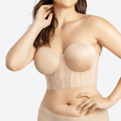 AuraSculpt Deep-V Strapless Bra - Your Seamless Confidence - 60% OFF