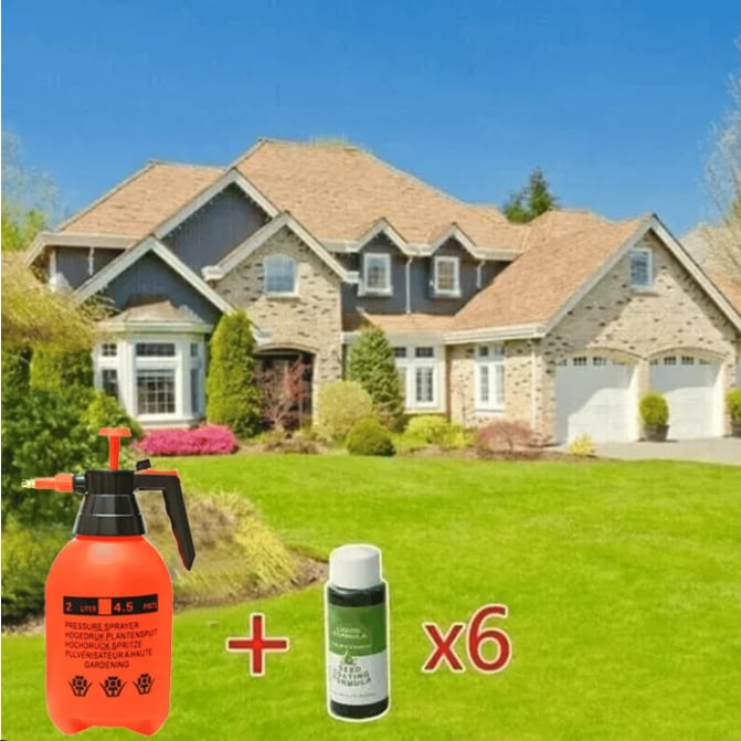 LiquaLawn - Spray On a Perfect Lawn in Minutes - 50% OFF
