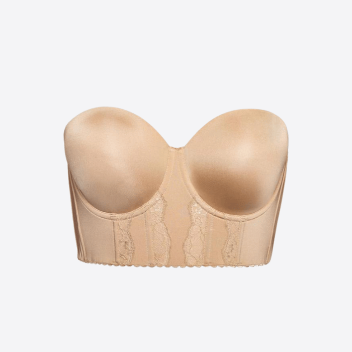 AuraSculpt Deep-V Strapless Bra - Your Seamless Confidence - 60% OFF
