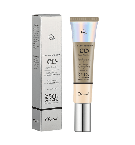AuraShield Foundation - Your 3-in-1 Flawless Glow - 1 + FREE MAKEUP BRUSH