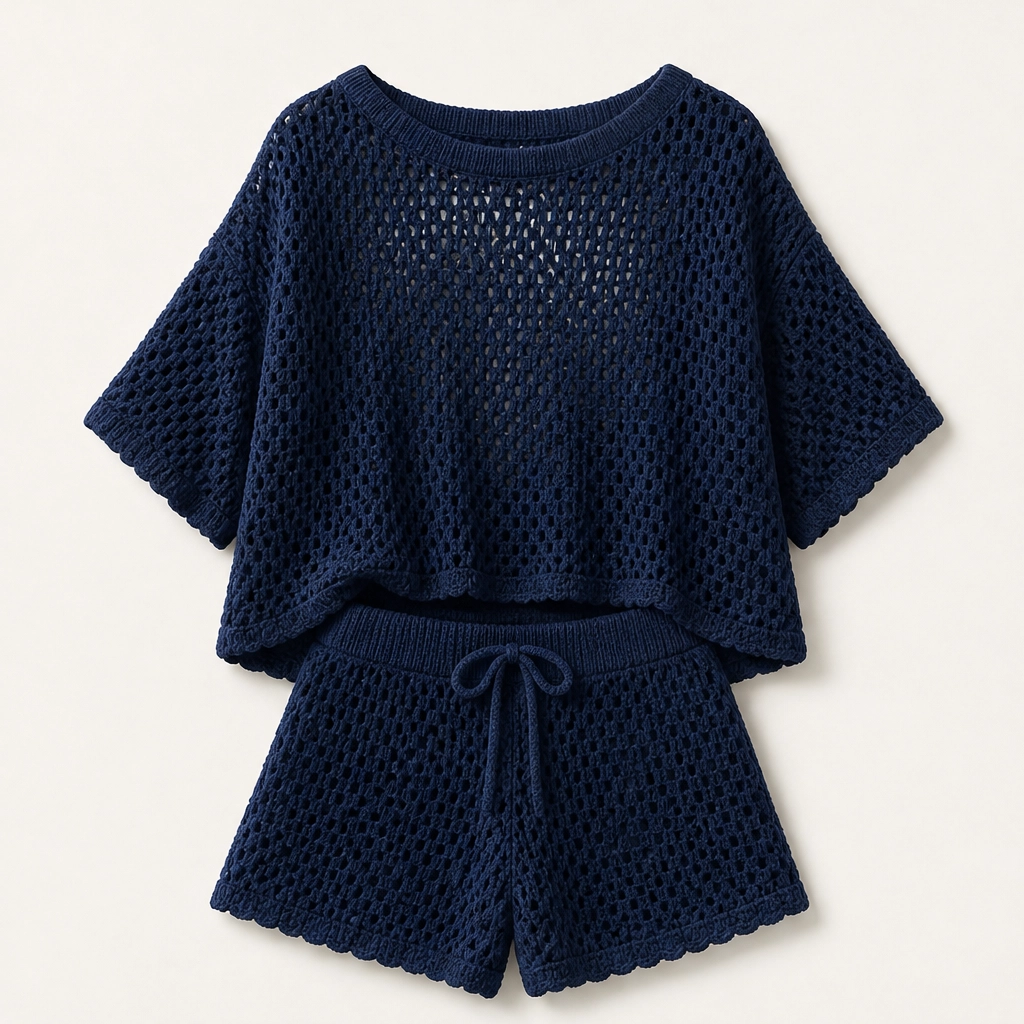 Solmara โ Breezy Open-Knit Two-Piece Summer Set + 50% OFF