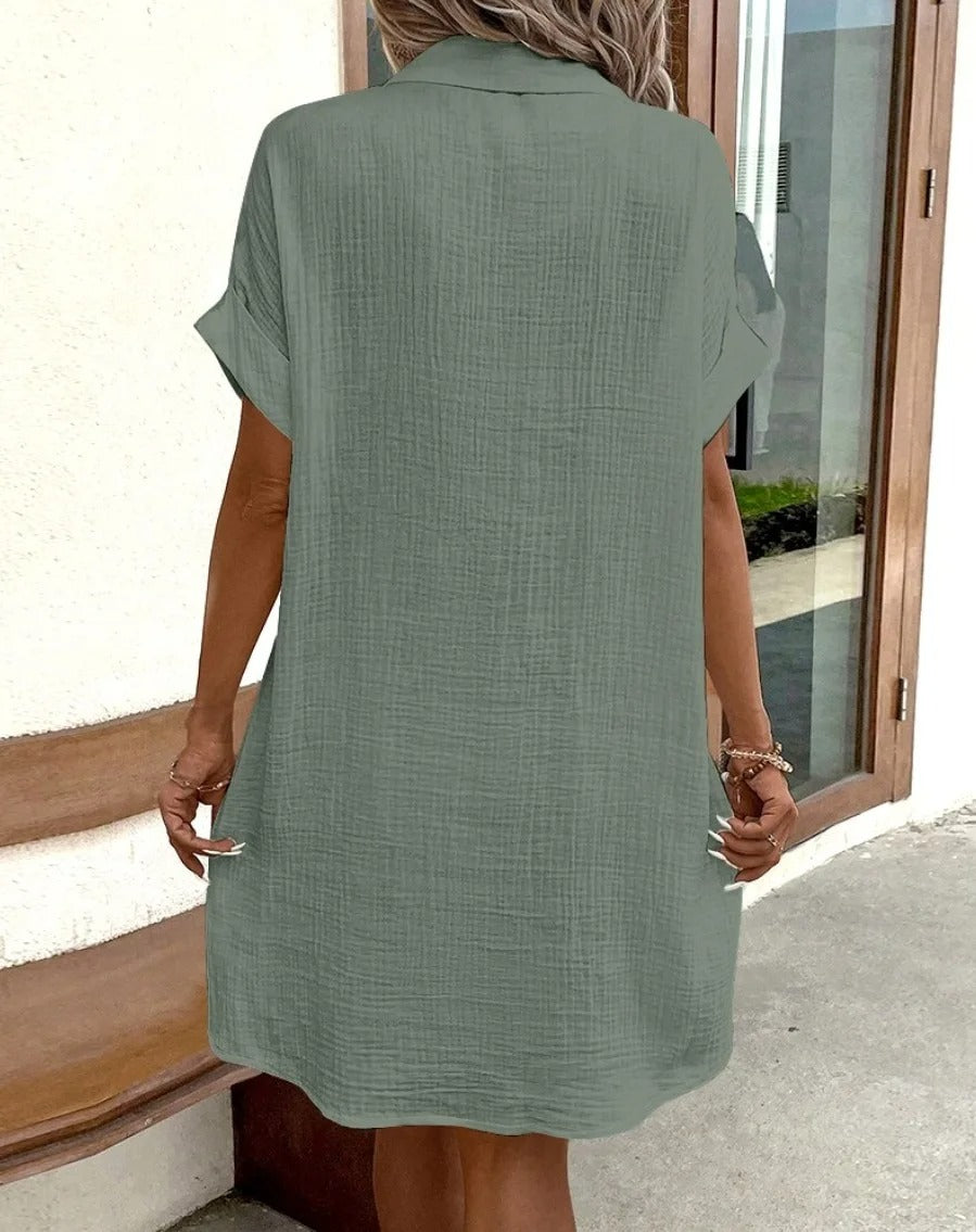 The Riviera Shirt Dress - Effortless Polish for Hot Days - 50% OFF