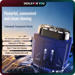 The Dual-Motor Portable Shaver - Full-Size Power, Pocket-Size Design + 50% OFF