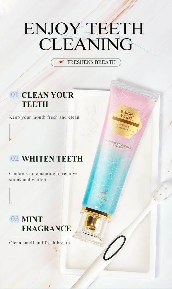 Niacinamide Whitening Toothpaste – Unleash Your Radiant White Smile - 50% OFF