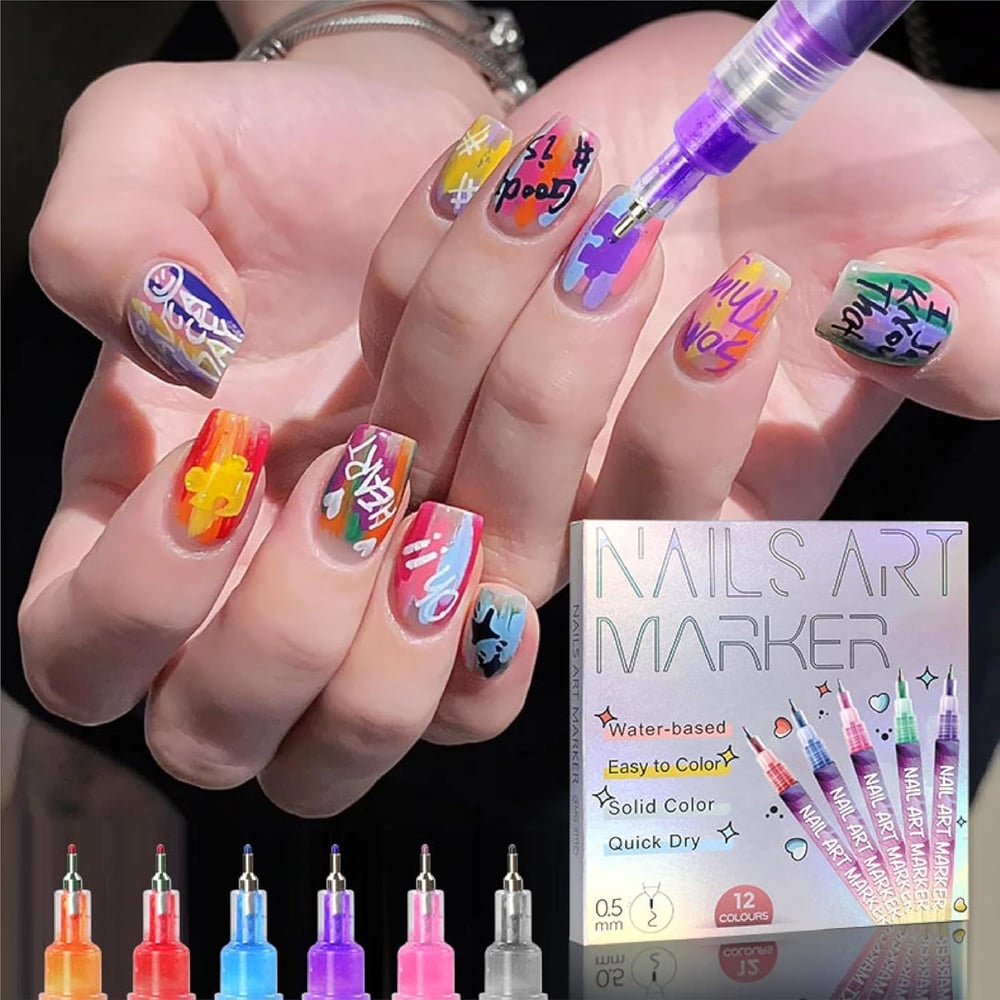 The NailScribe Pens - Salon-Perfect Nail Art, At Home - 50% OFF