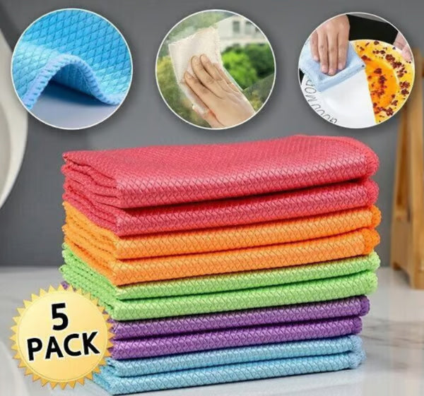 1 + 4 Free - Sparkle & Shine Miracle Cleaning Cloths
