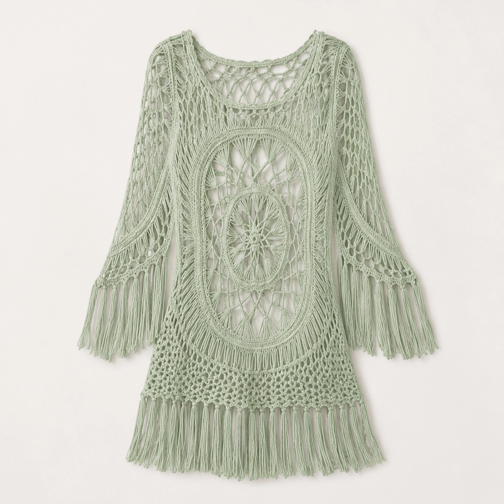 Marisole โ Boho Crochet Tassel Beach Cover-Up + 50% OFF