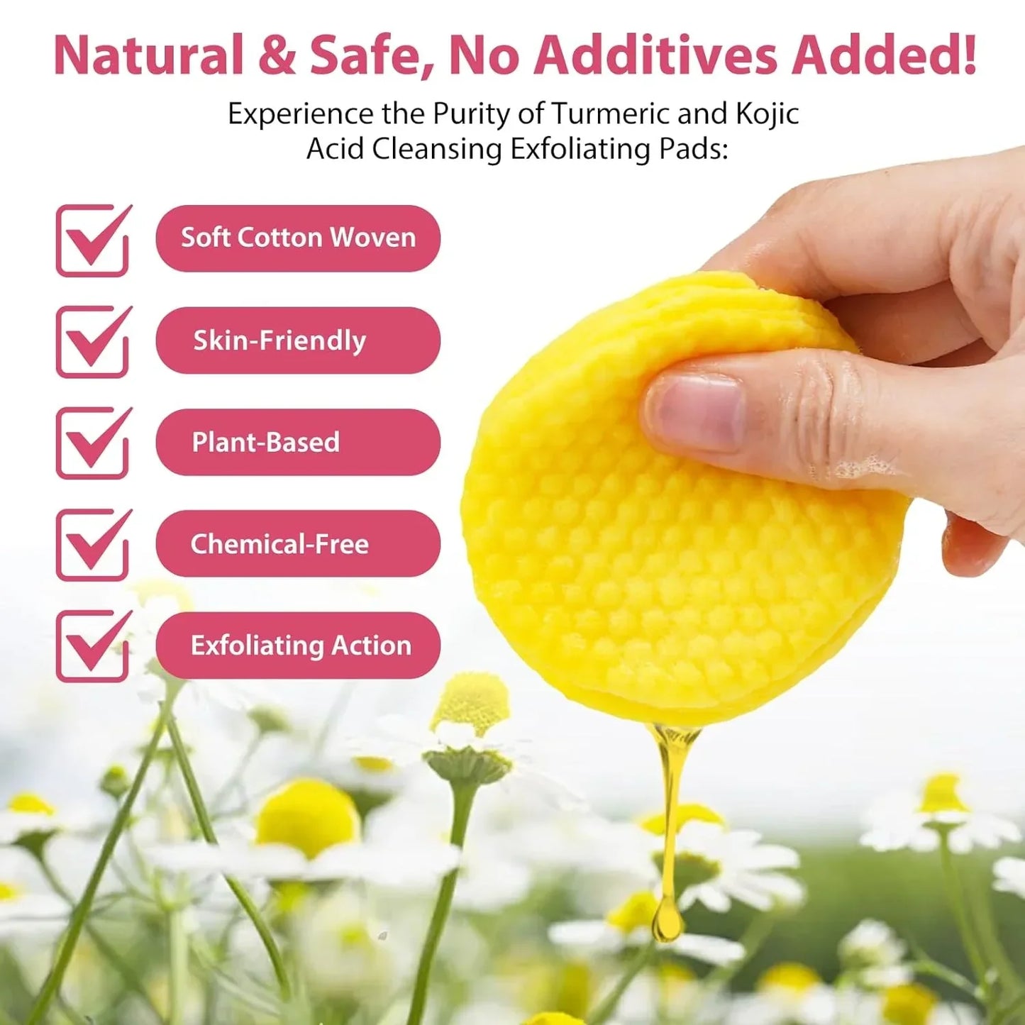 The Turmeric & Kojic Acid Glow Pads - Fade Dark Spots, Effortlessly + 50% OFF