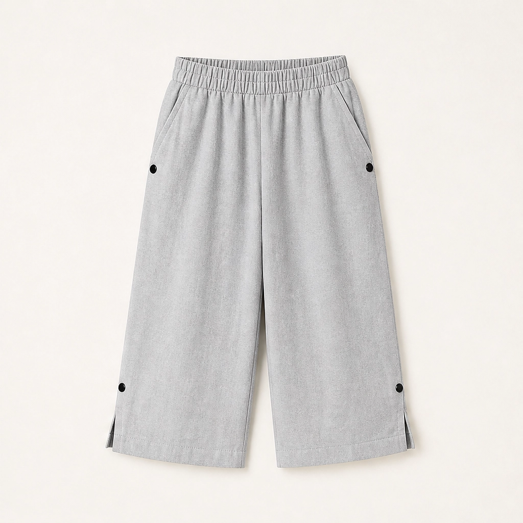 Solmara โ Breathable Elastic-Waist Capri Pants with Side Slit + 50% OFF