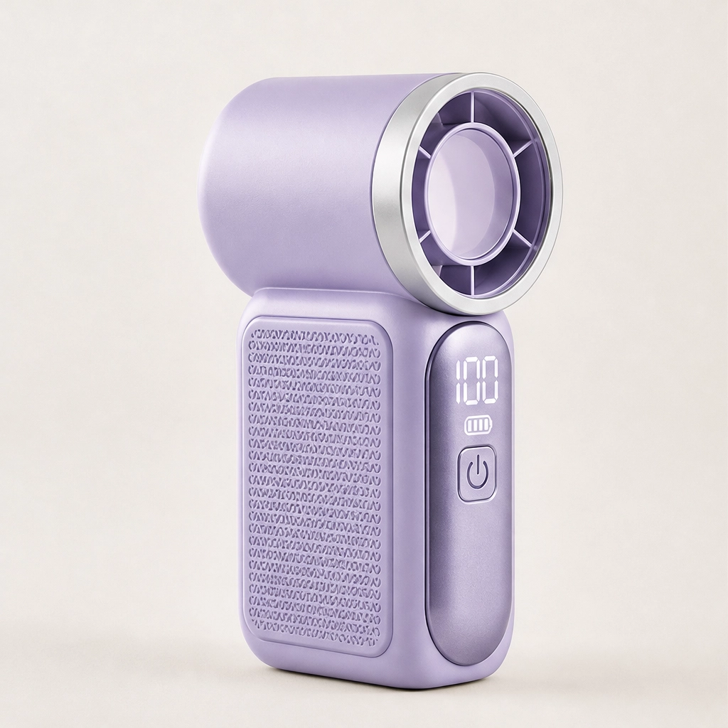 Zefyra โ Turbo LED Handheld Fan, 6 Speeds, 10-Hr Battery + 50% OFF