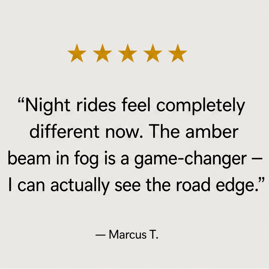 Nightforgeโข โ Dual-Color IP68 Waterproof LED Motorcycle Driving Lights + 50% OFF