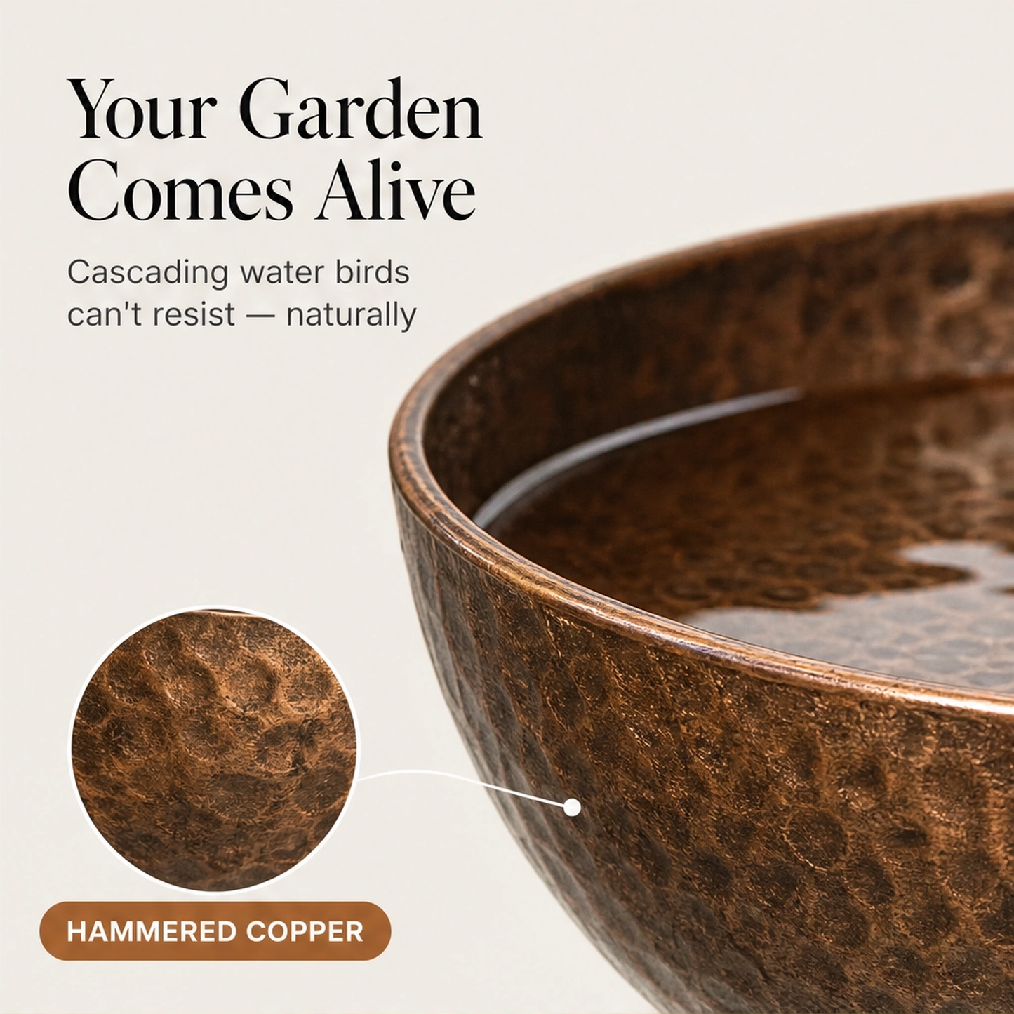 Brimhollow โ Rain-Fed 3-Tier Cascading Metal Bird Bath Garden Stake + 50% OFF
