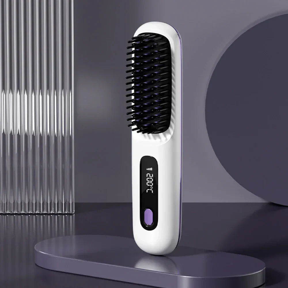 Cordless Hair Straightening Brush – Perfect Hair Anytime, Anywhere! - 60% OFF