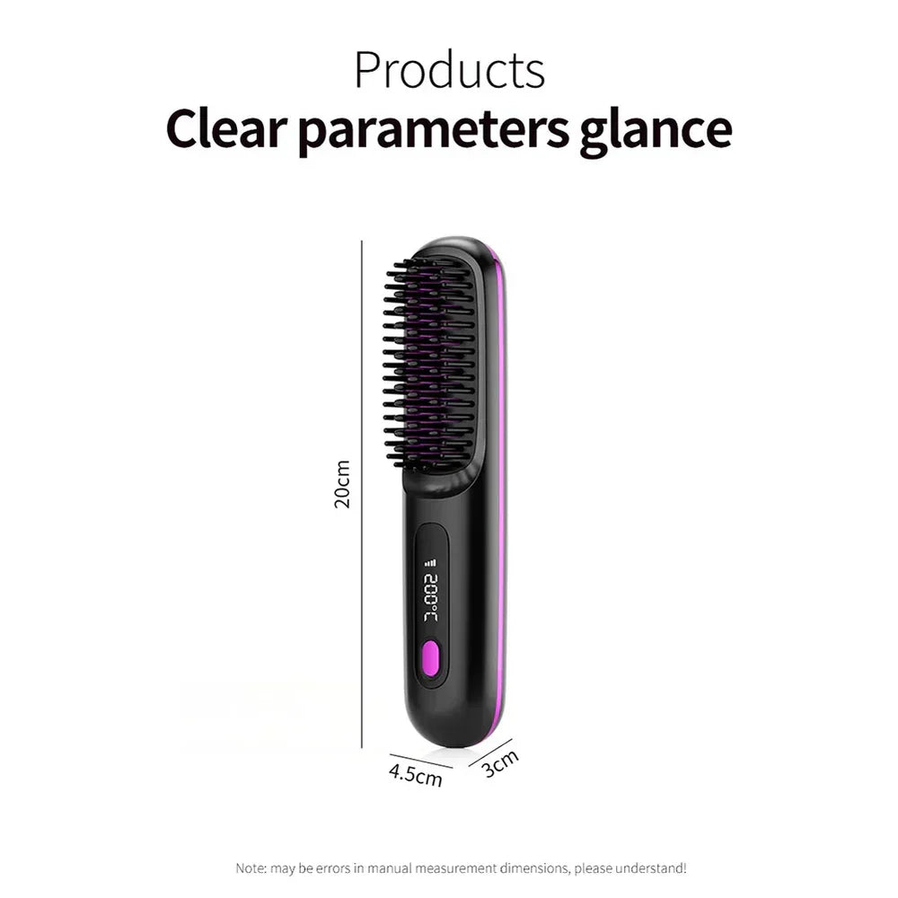 Cordless Hair Straightening Brush – Perfect Hair Anytime, Anywhere! - 60% OFF