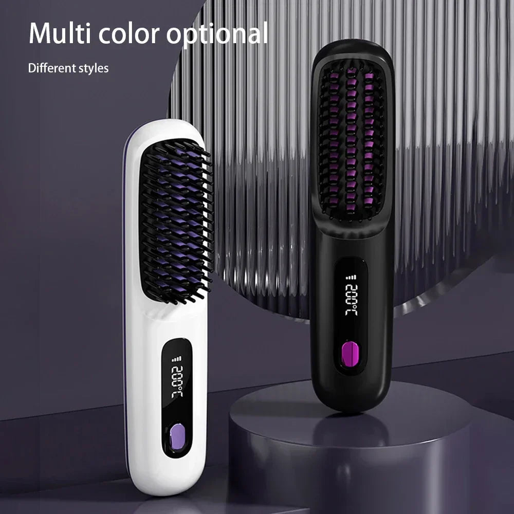 Cordless Hair Straightening Brush – Perfect Hair Anytime, Anywhere! - 60% OFF