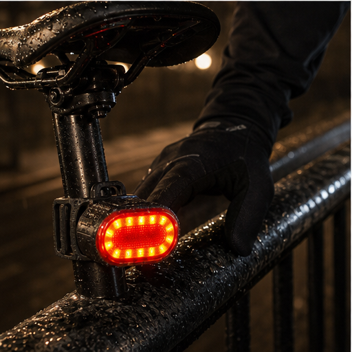 Beamforge โ Storm-Sealed Dual LED USB Rechargeable Bike Light Set lifestyle