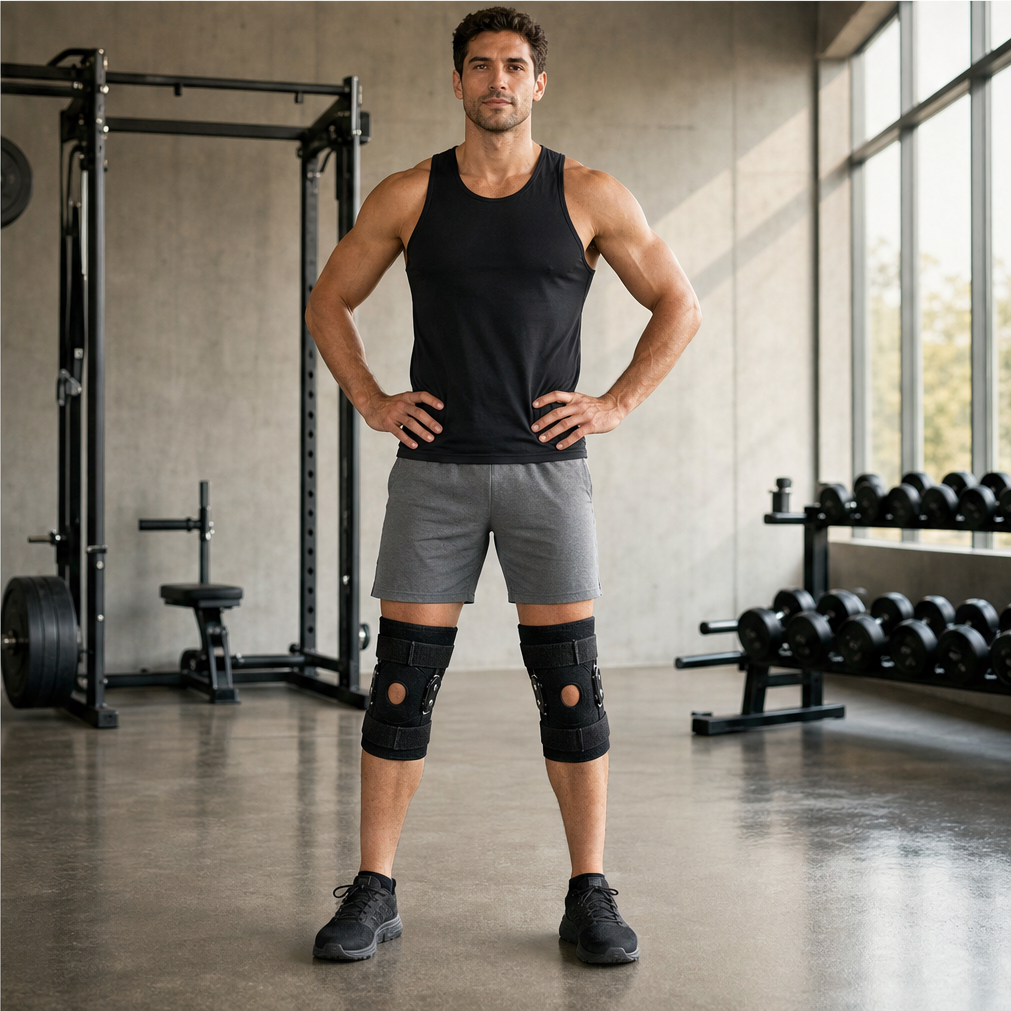 Hinglok โ Steel-Hinged Adjustable Knee Brace for Sport and Recovery + 50% OFF lifestyle