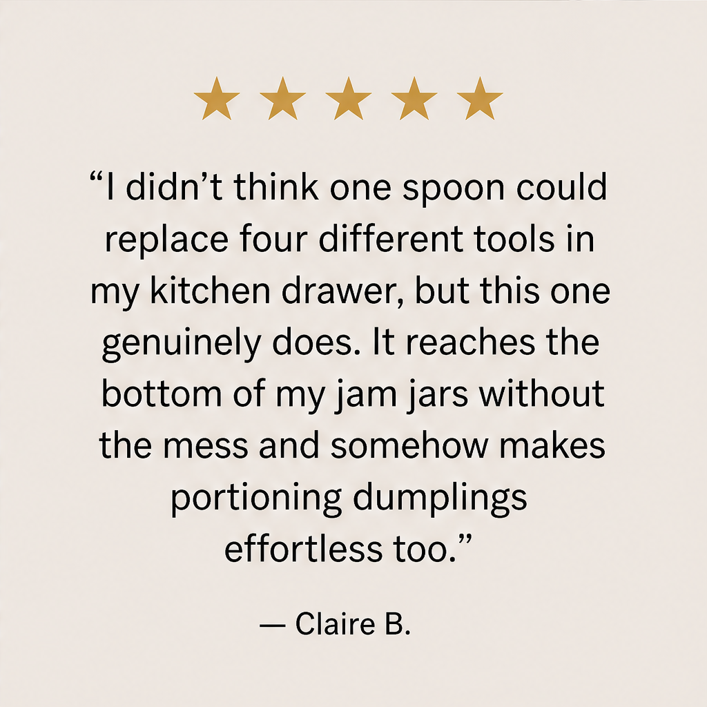 Silvane โ Mirror-Polished 316L Steel Long-Handle Dessert Spoon + 50% OFF detail