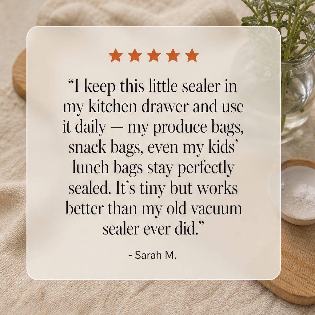 Seelocke โ Rechargeable 2-in-1 Magnetic Bag Sealer & Opener + 50% OFF detail