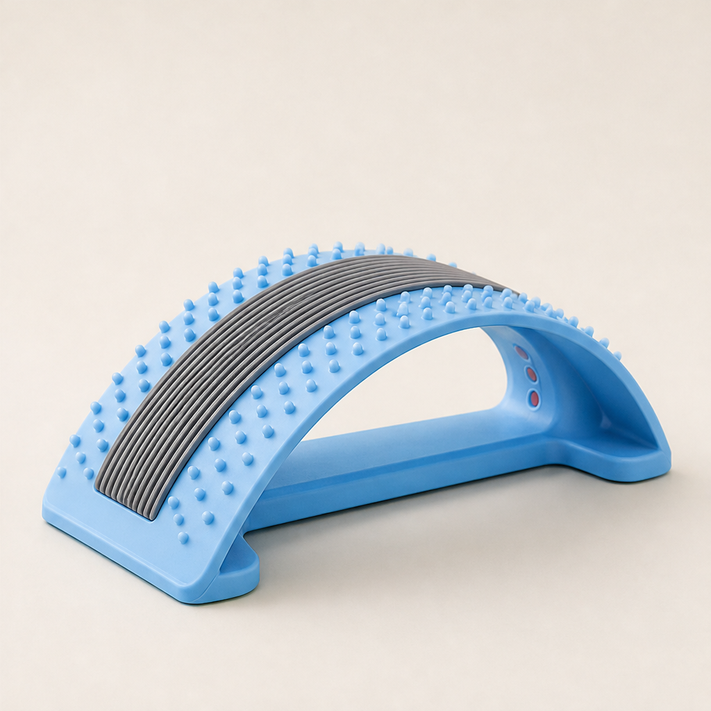 Spinalta โ Magnetic Acupressure Lumbar Stretcher for Back Pain Relief + 50% OFF Blue