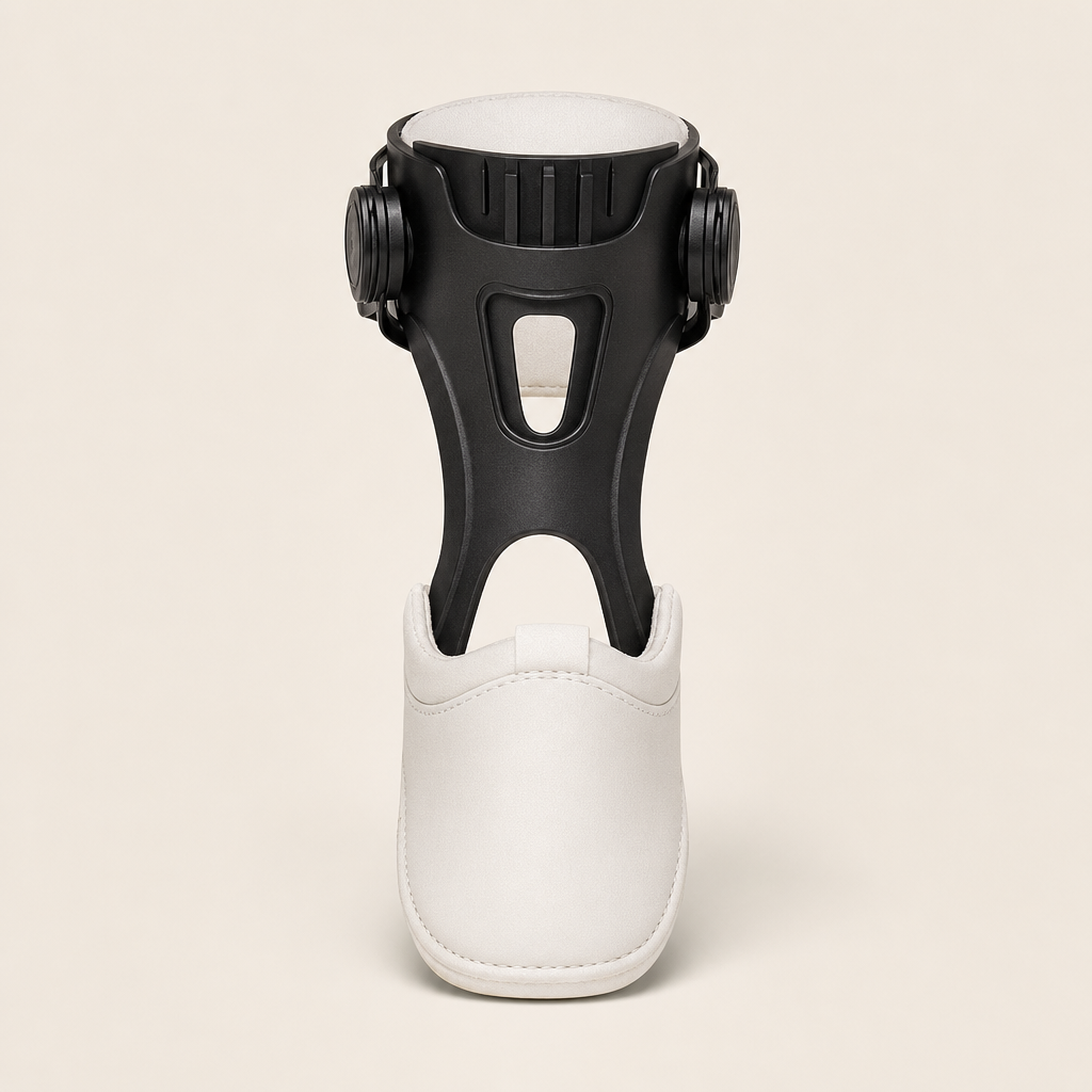 Steplock โ Inflatable Liner, Ergonomic Support Foot Drop Brace + 50% OFF Black/White