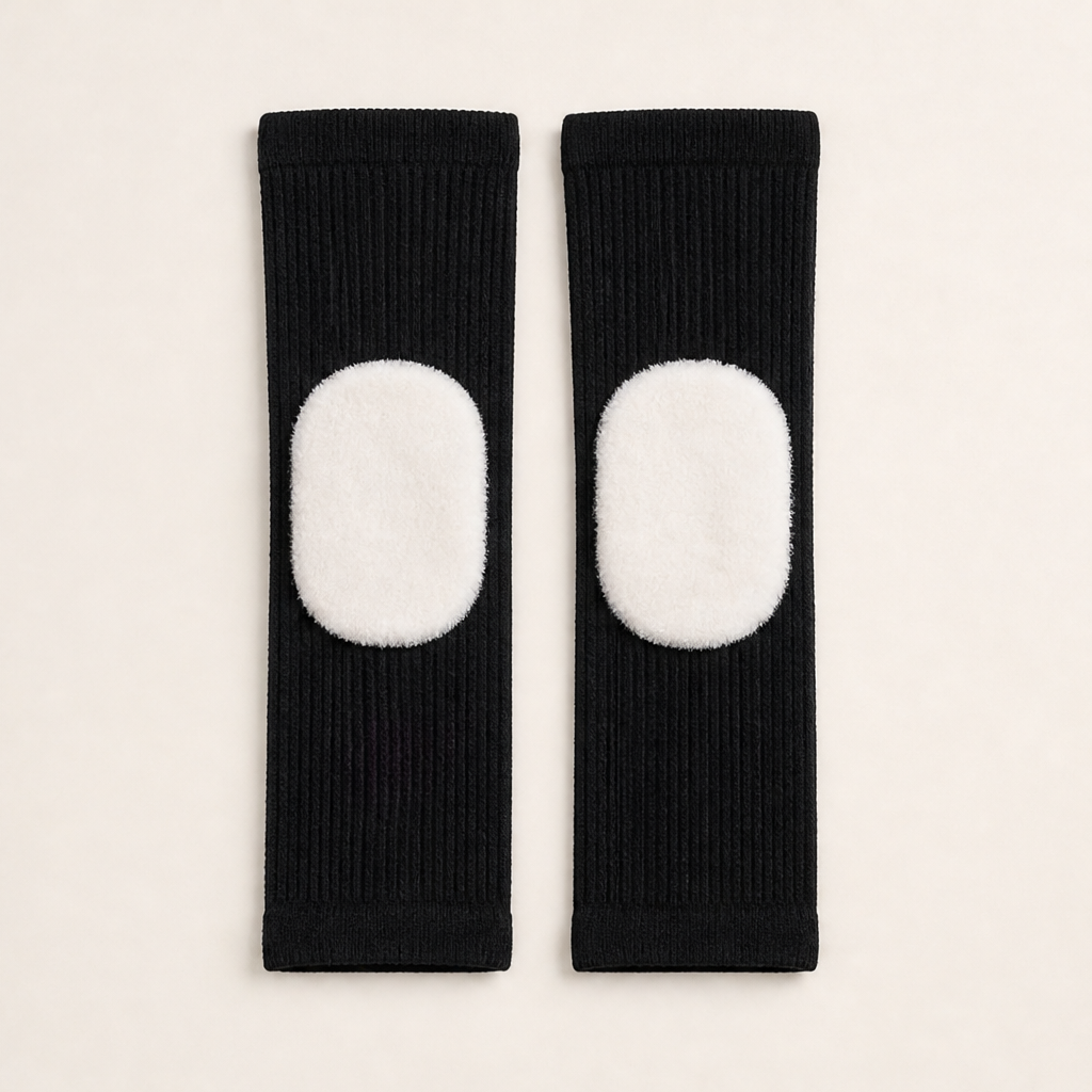 Warmglide โ Fleece-Lined Thermal Compression Knee Sleeves + 50% OFF Black