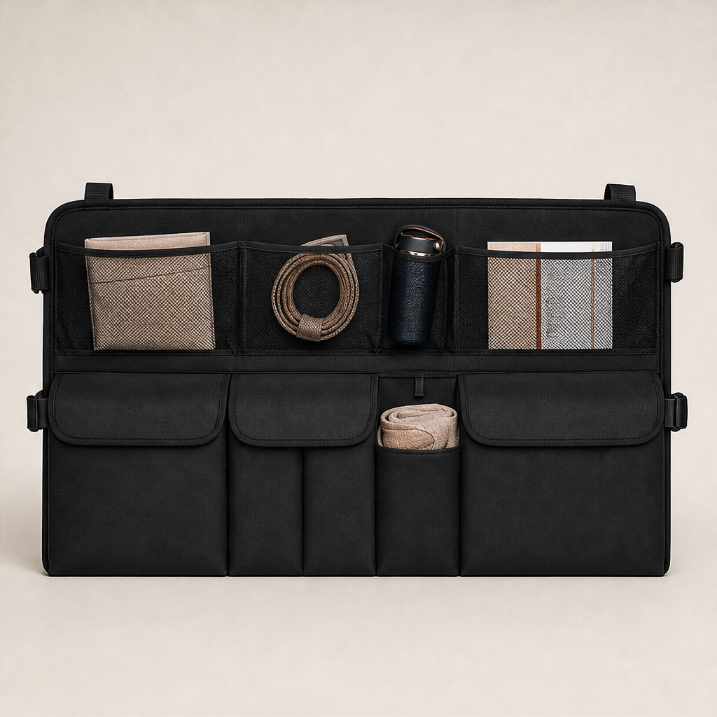 StowRidge โ Hanging Multi-Pocket Trunk Organizer with Large Capacity + 50% OFF Black