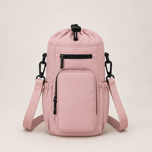 Ferrytote โ Insulated Water Bottle Carrier Bag with Phone Pockets + 50% OFF Pink