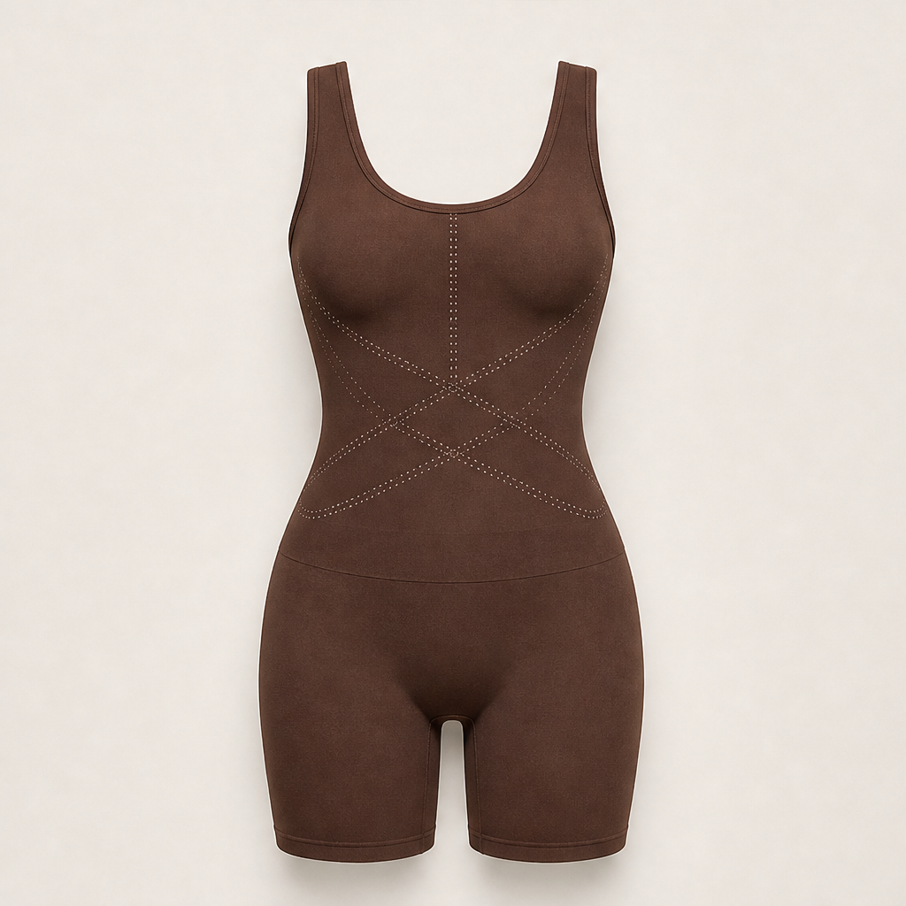 Contourly โ Triple-Zone Compression Drop-Seat Shaping Bodysuit + 50% OFF Brown