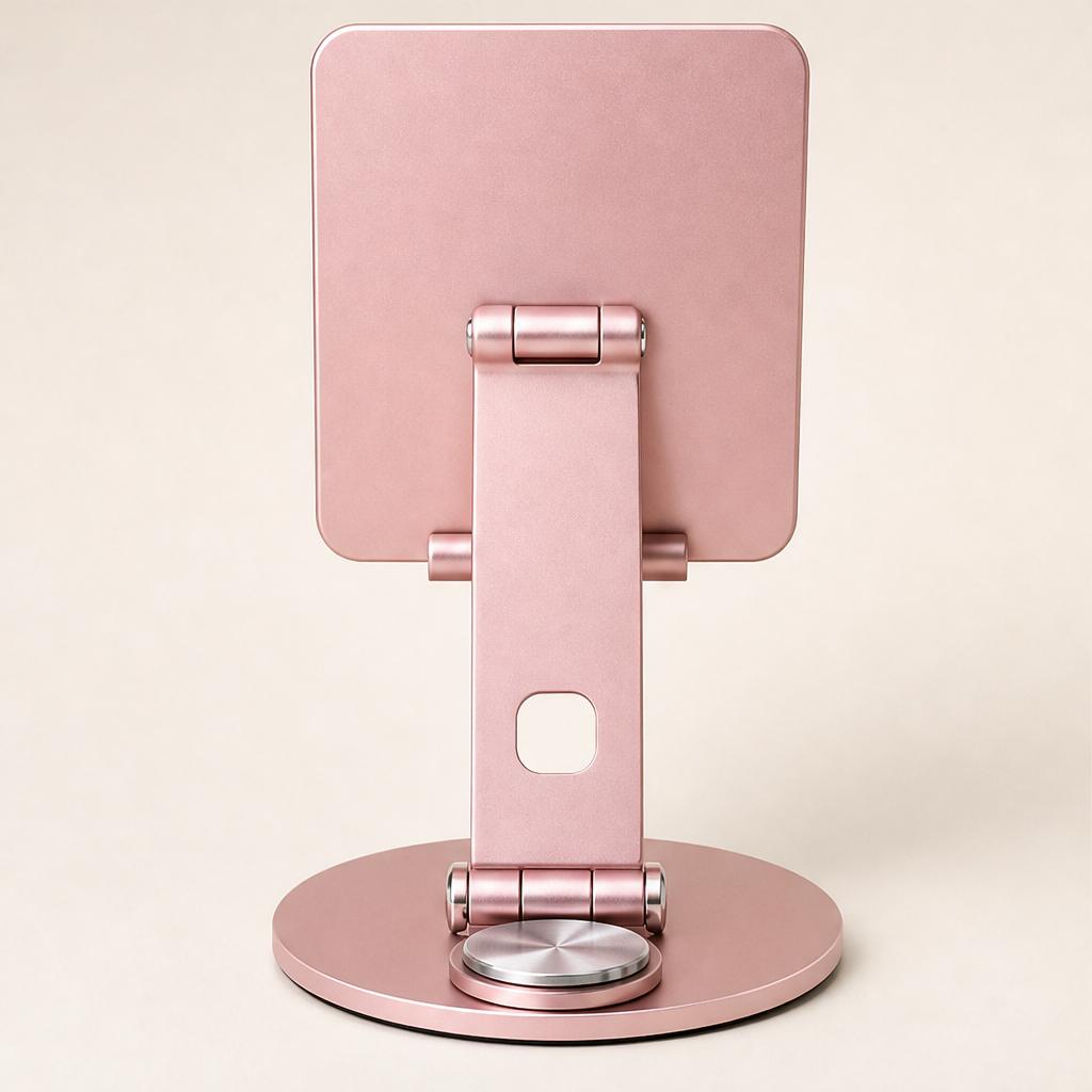 Steelix โ 360ยฐ Rotating All-Metal Desktop Phone Stand + 50% OFF Rose Gold