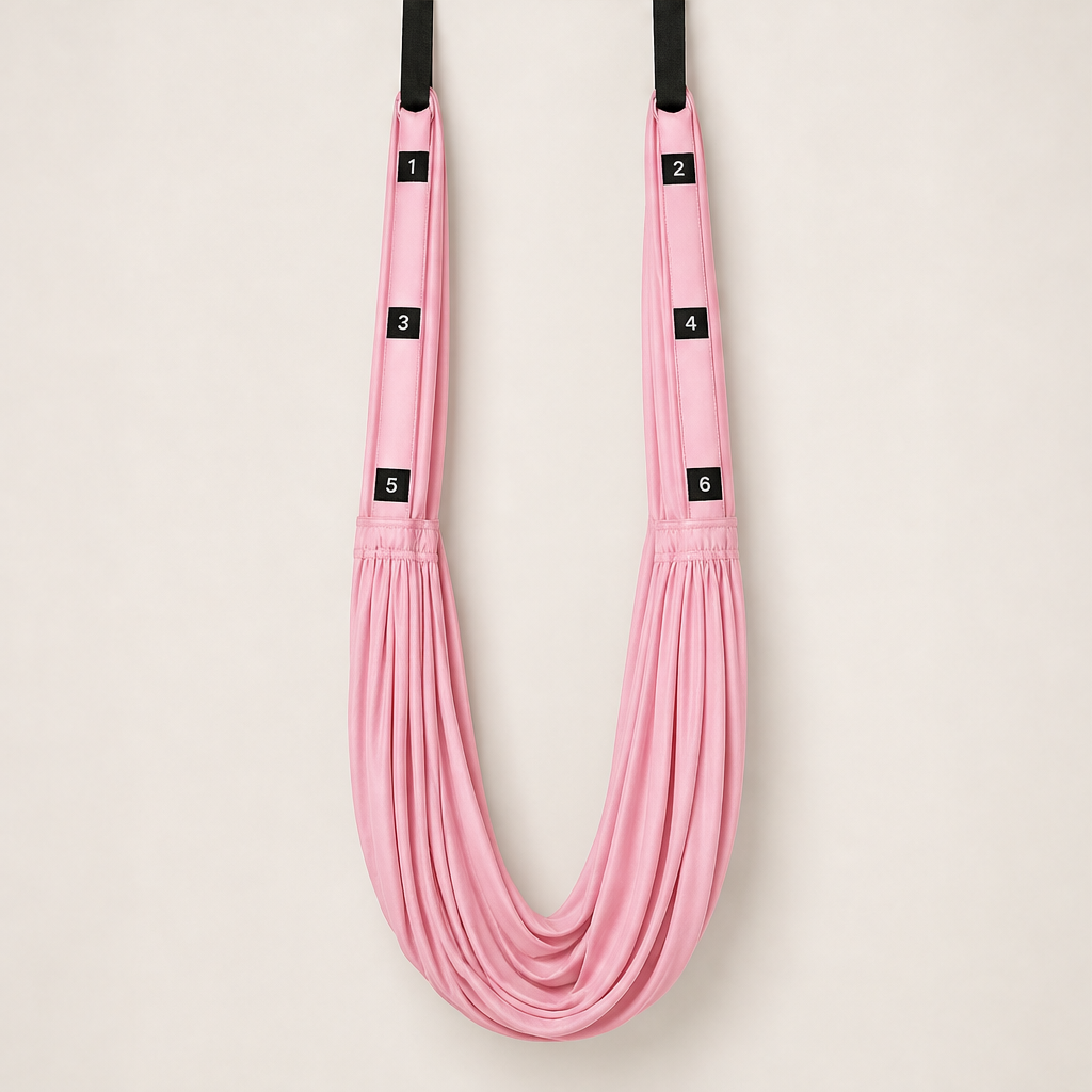 SkyNest Studio โ No-Drill 330lb Door Anchor Aerial Yoga Hammock + 50% OFF Pink