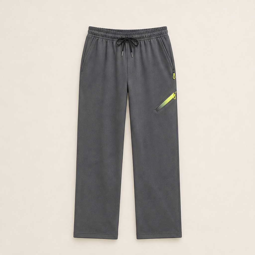 Glidewear โ Elastic-Waist 6-Pocket Straight-Leg Cargo Trousers + 50% OFF Grey