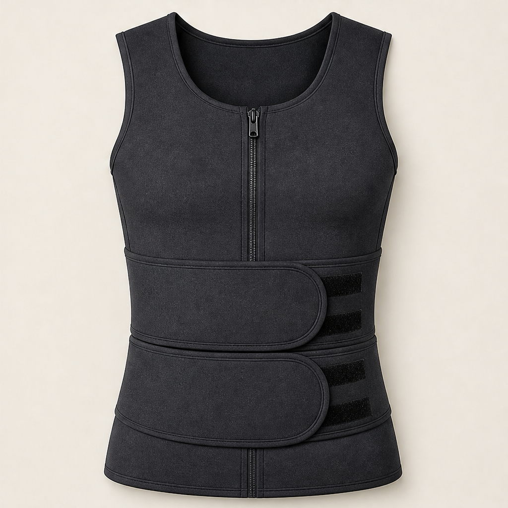 Burnvex โ Instant Slimming Sauna Sweat Vest for Men + 50% OFF Grey