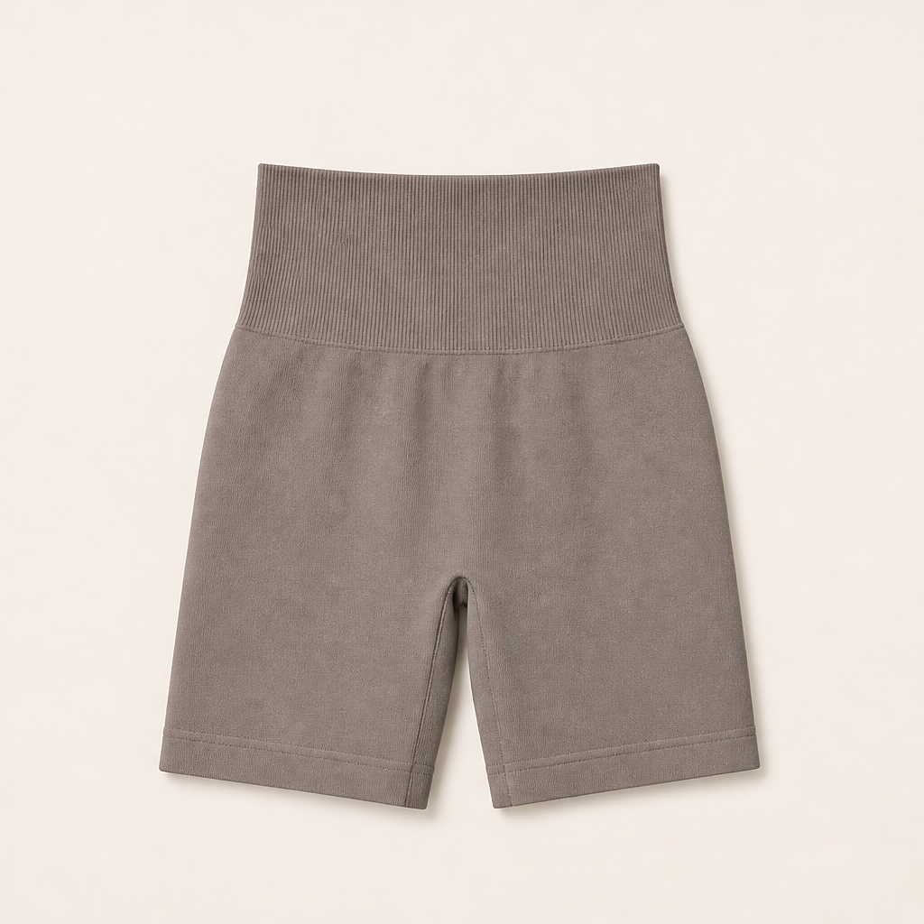 Cinchwell โ High-Waist Sculpting Shorts with No-Roll Waistband + 50% OFF Grey