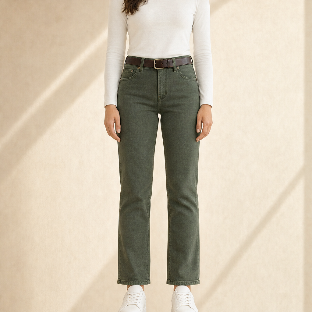 Verdelane โ Stretch Slim Fit Corduroy-Style Jeans + 50% OFF Olive
