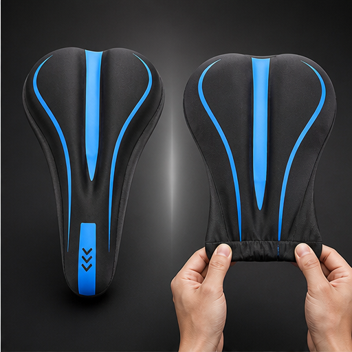 Padglide โ Shock-Absorbing Gel Bike Saddle Cover lifestyle