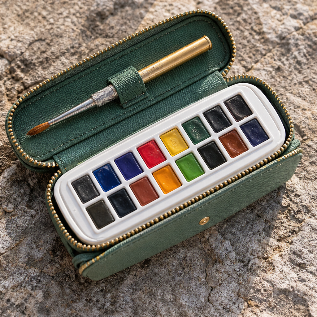 Wrenfield โ Telescoping Brush & Leakproof Case Watercolor Paint Set + 50% OFF lifestyle