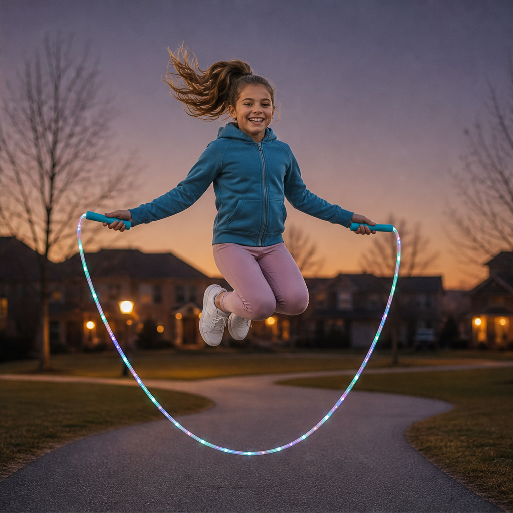 GlowSkip โ LED Light-Up Adjustable Jump Rope for Kids + 50% OFF lifestyle
