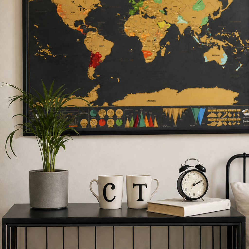 Wanderfoil โ Gold Foil Scratch-Off World Map Travel Wall Art + 50% OFF lifestyle