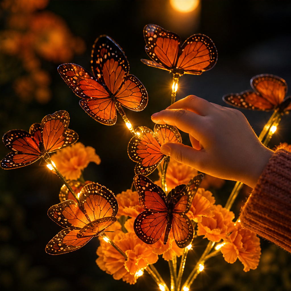 Amberwick โ Solar Marigold & Butterfly Memorial Garden Light + 50% OFF lifestyle