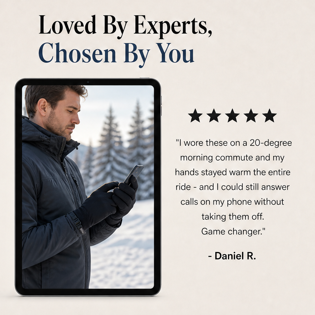 Hearthgrip โ Touchscreen Ready Windproof Thermal Gloves + 50% OFF detail