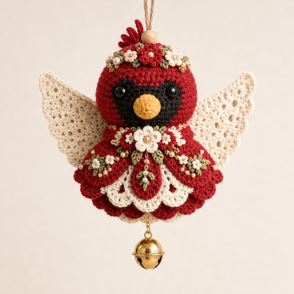 Hearthstitch โ Beginner-Friendly 3D Angel Crochet Kit + 50% OFF Red