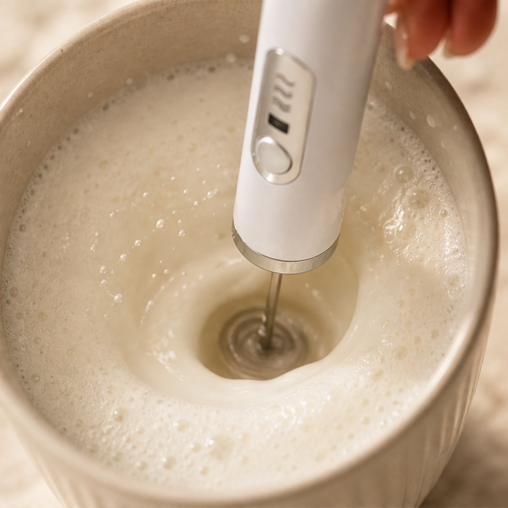 Frothera โ 3-Speed Rechargeable Milk Frother with 304 Steel Whisk + 50% OFF lifestyle